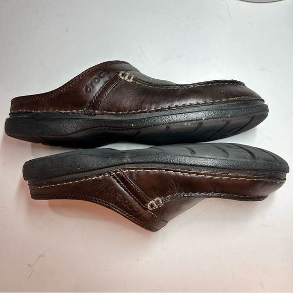 Crocs Men’s Will Clog Brown leather, Size 7. - Picture 5 of 13